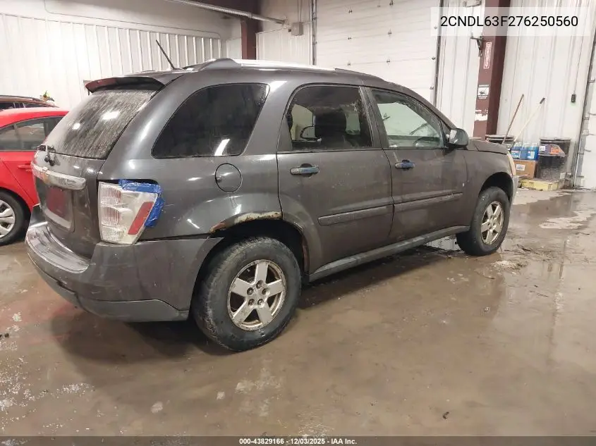 2CNDL63F276250560 2007 Chevrolet Equinox Lt
