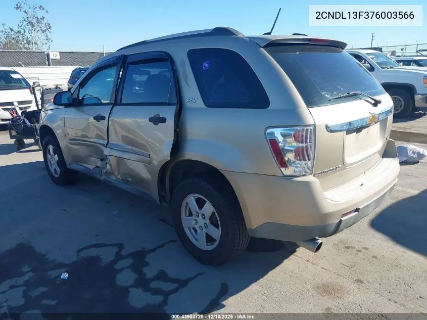 2CNDL13F376003566 2007 Chevrolet Equinox Ls