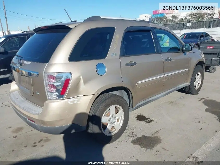 2CNDL13F376003566 2007 Chevrolet Equinox Ls