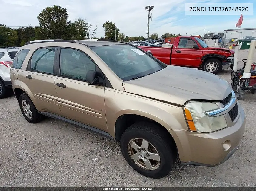2CNDL13F376248920 2007 Chevrolet Equinox Ls