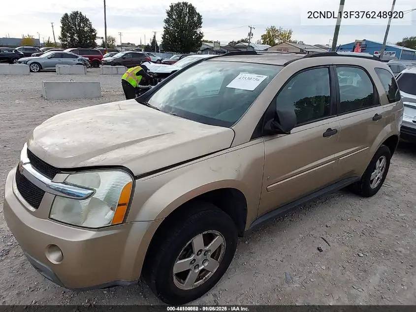 2CNDL13F376248920 2007 Chevrolet Equinox Ls