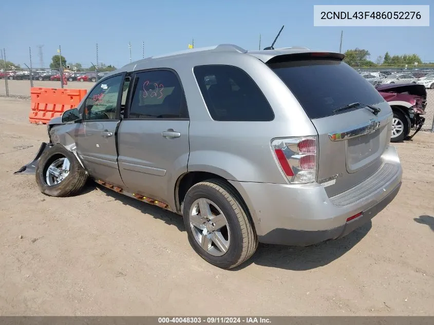 2CNDL43F486052276 2008 Chevrolet Equinox Lt