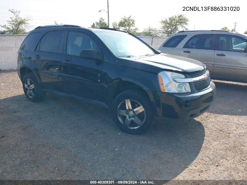 2CNDL13F886331020 2008 Chevrolet Equinox Ls