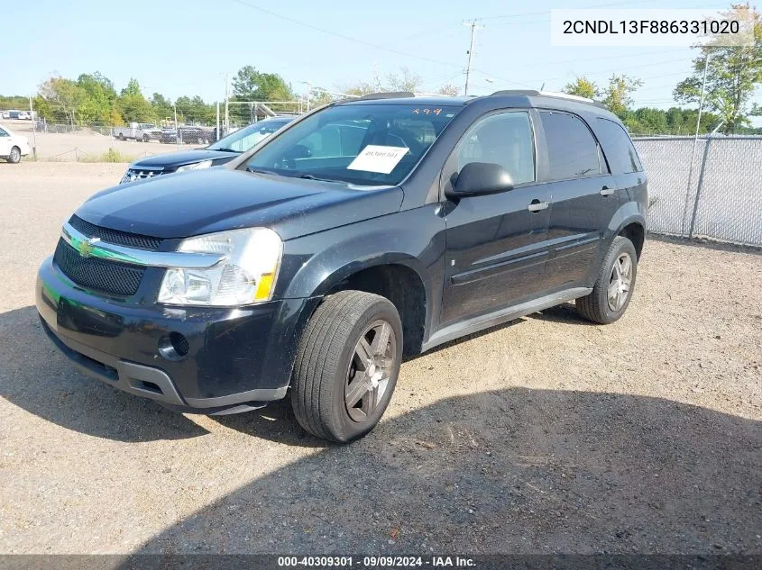 2CNDL13F886331020 2008 Chevrolet Equinox Ls