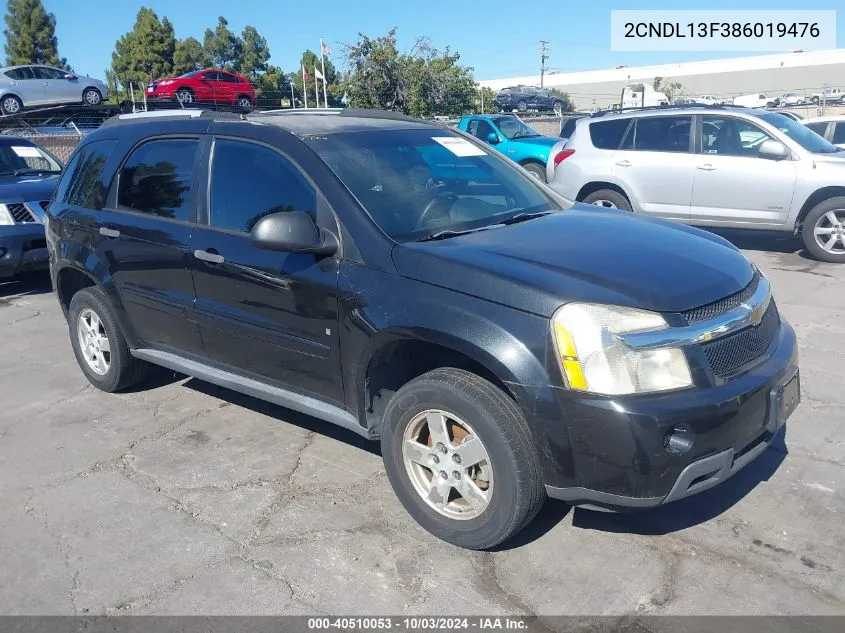 2CNDL13F386019476 2008 Chevrolet Equinox Ls