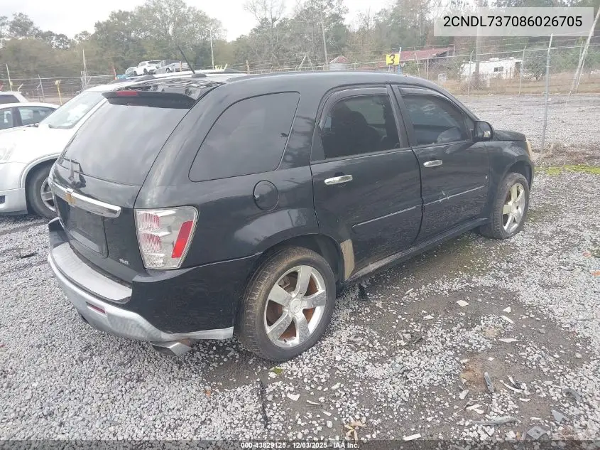 2CNDL737086026705 2008 Chevrolet Equinox Sport