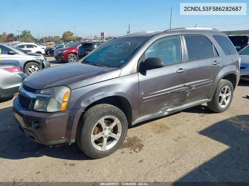 2CNDL53F586282687 2008 Chevrolet Equinox Lt