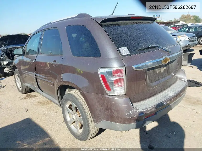 2CNDL53F586282687 2008 Chevrolet Equinox Lt