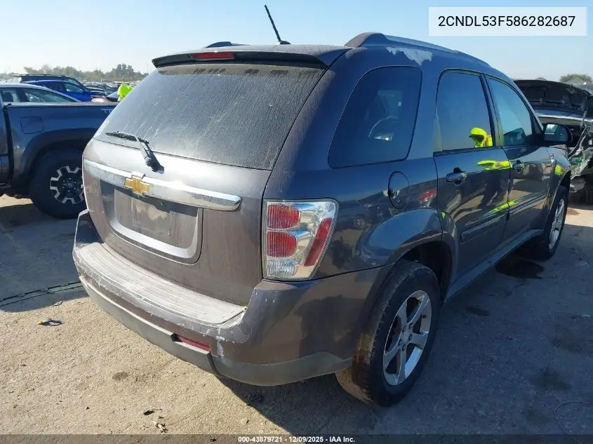 2CNDL53F586282687 2008 Chevrolet Equinox Lt