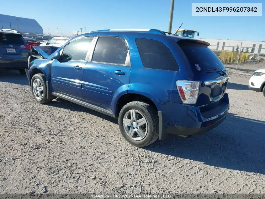 2CNDL43F996207342 2009 Chevrolet Equinox Lt