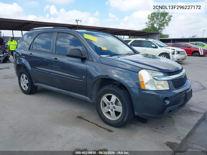 2009 Chevrolet Equinox Ls VIN: 2CNDL13F296227172 Lot: 40219630