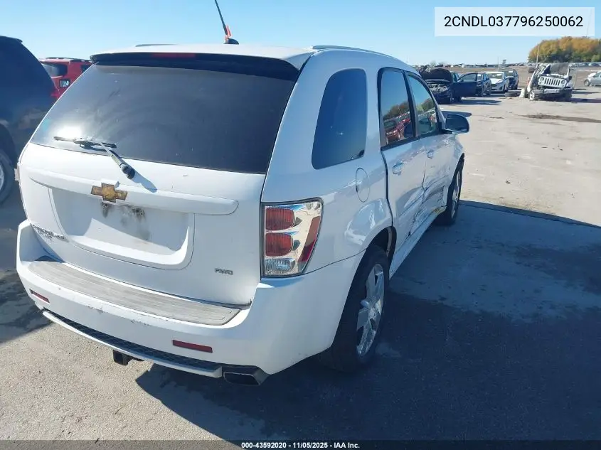 2CNDL037796250062 2009 Chevrolet Equinox Sport