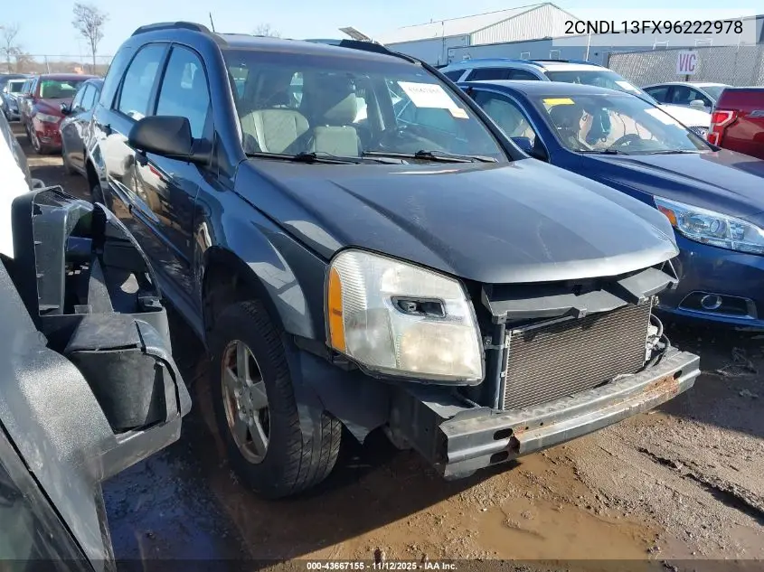 2CNDL13FX96222978 2009 Chevrolet Equinox Ls