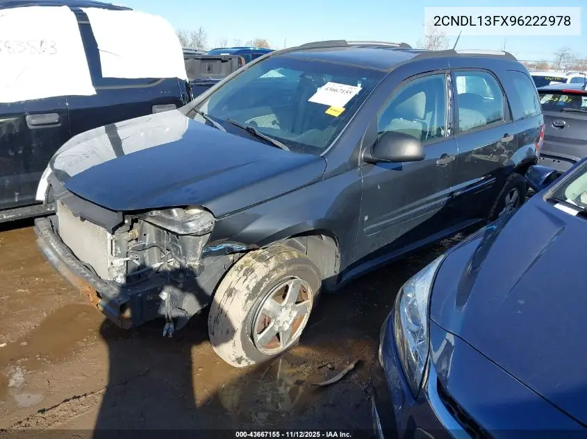 2CNDL13FX96222978 2009 Chevrolet Equinox Ls