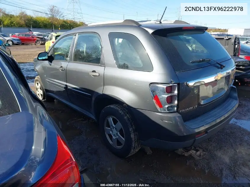 2CNDL13FX96222978 2009 Chevrolet Equinox Ls