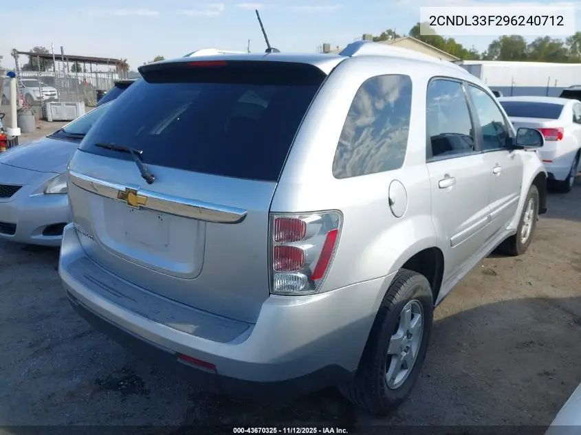 2CNDL33F296240712 2009 Chevrolet Equinox Lt