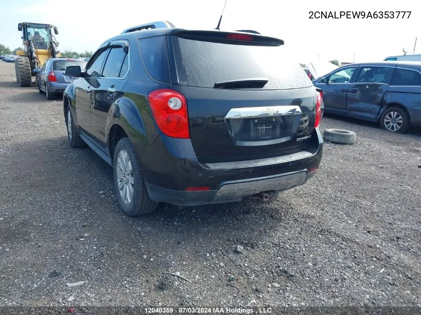 2CNALPEW9A6353777 2010 Chevrolet Equinox Lt