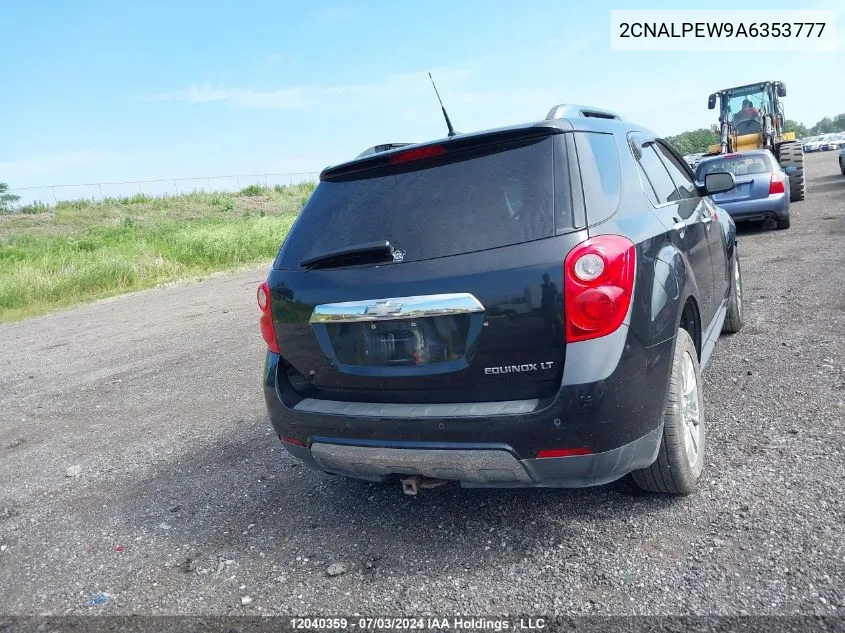 2CNALPEW9A6353777 2010 Chevrolet Equinox Lt