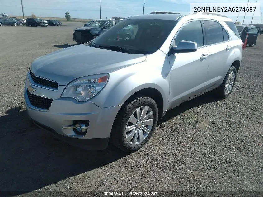 2010 Chevrolet Equinox Lt VIN: 2CNFLNEY2A6274687 Lot: 30045541