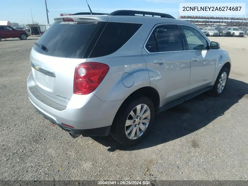 2CNFLNEY2A6274687 2010 Chevrolet Equinox Lt