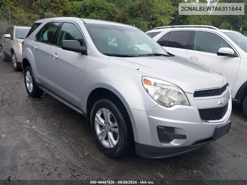 2CNALBEW7A6311644 2010 Chevrolet Equinox Ls