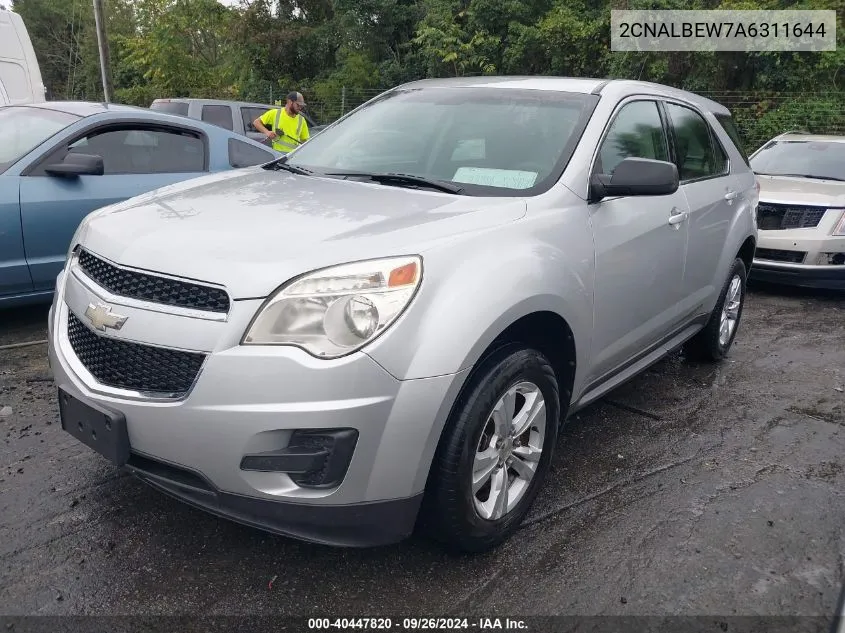 2CNALBEW7A6311644 2010 Chevrolet Equinox Ls