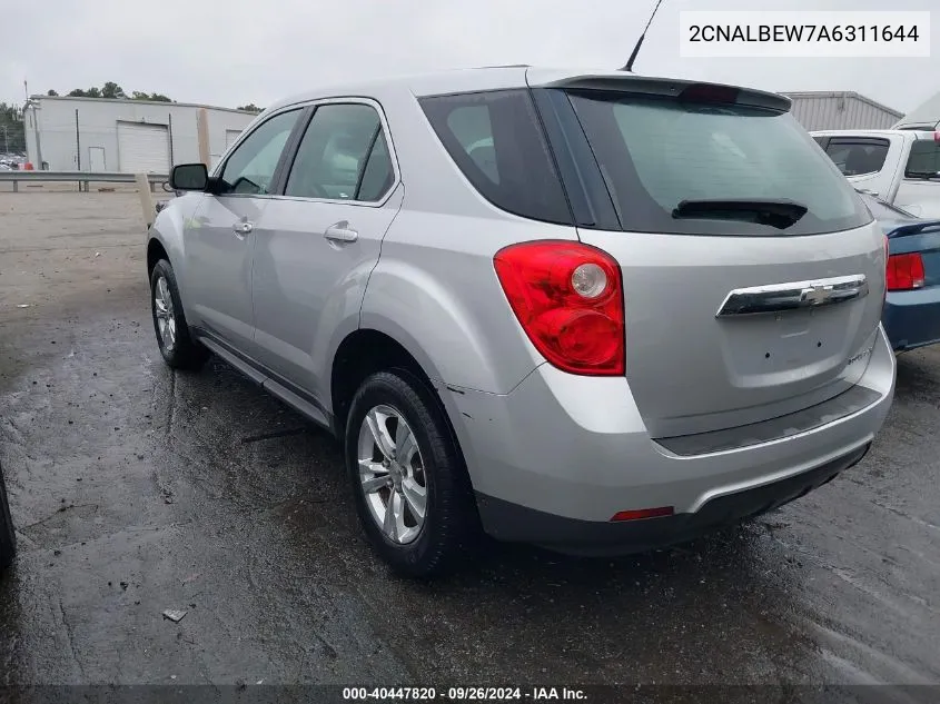 2010 Chevrolet Equinox Ls VIN: 2CNALBEW7A6311644 Lot: 40447820