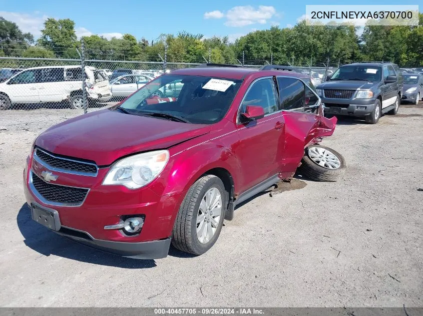 2010 Chevrolet Equinox Lt VIN: 2CNFLNEYXA6370700 Lot: 40457705