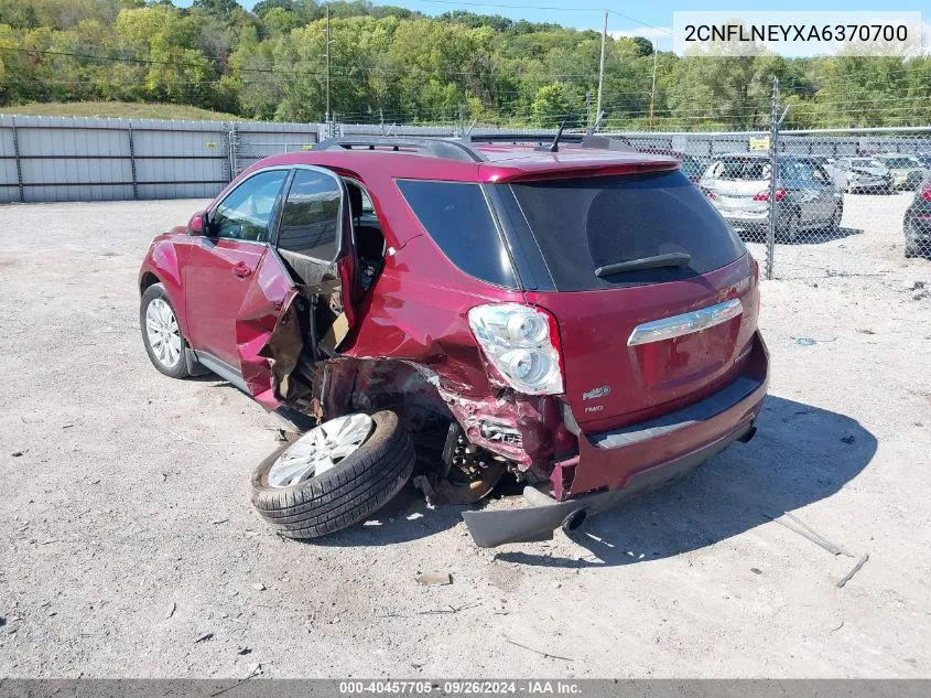 2010 Chevrolet Equinox Lt VIN: 2CNFLNEYXA6370700 Lot: 40457705