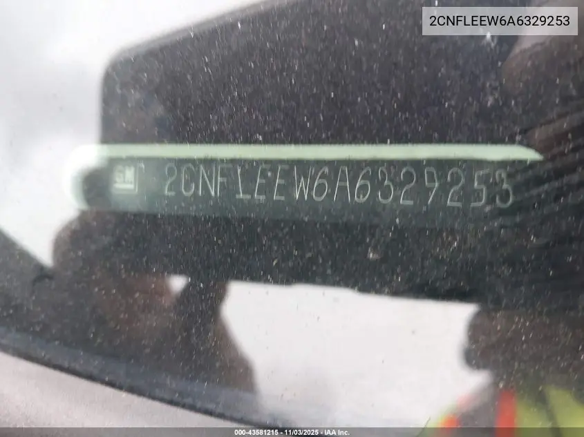 2CNFLEEW6A6329253 2010 Chevrolet Equinox Lt