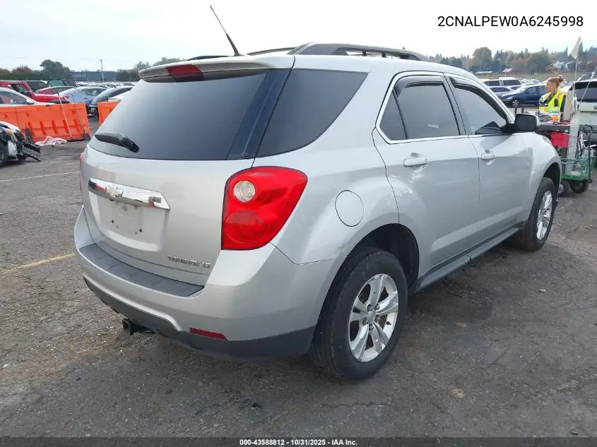 2CNALPEW0A6245998 2010 Chevrolet Equinox Lt