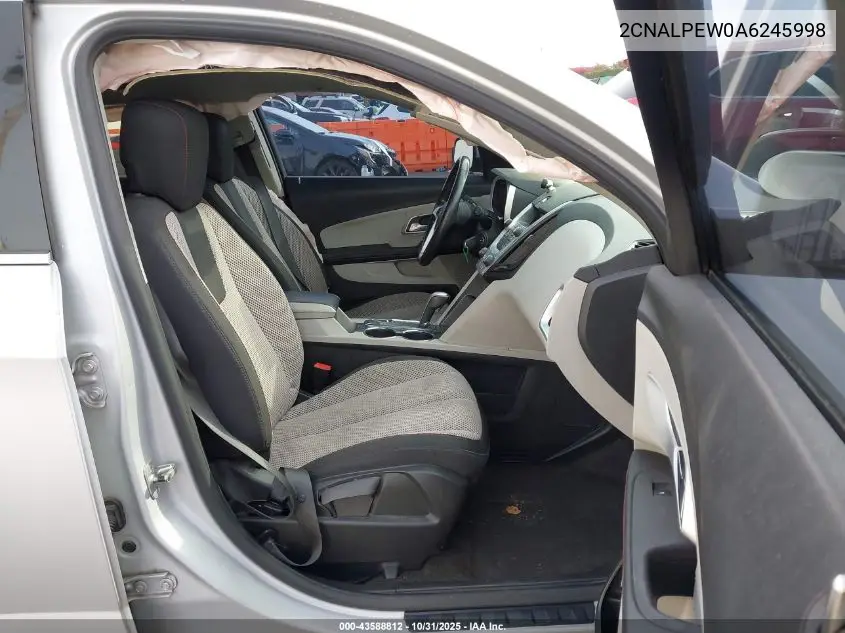 2CNALPEW0A6245998 2010 Chevrolet Equinox Lt