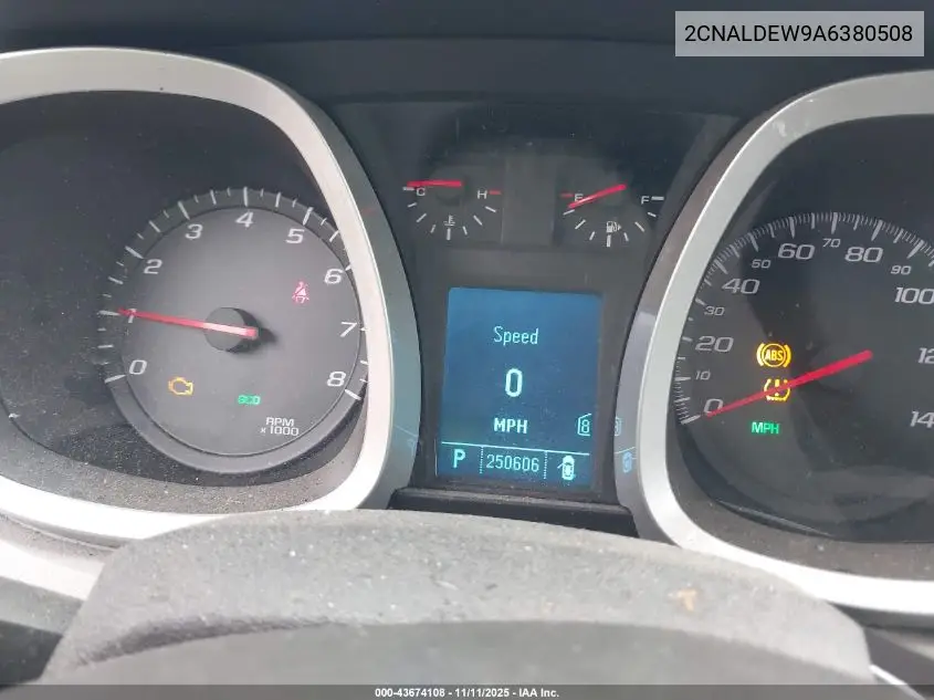 2CNALDEW9A6380508 2010 Chevrolet Equinox Lt