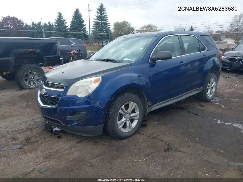 2CNALBEW8A6283580 2010 Chevrolet Equinox Ls