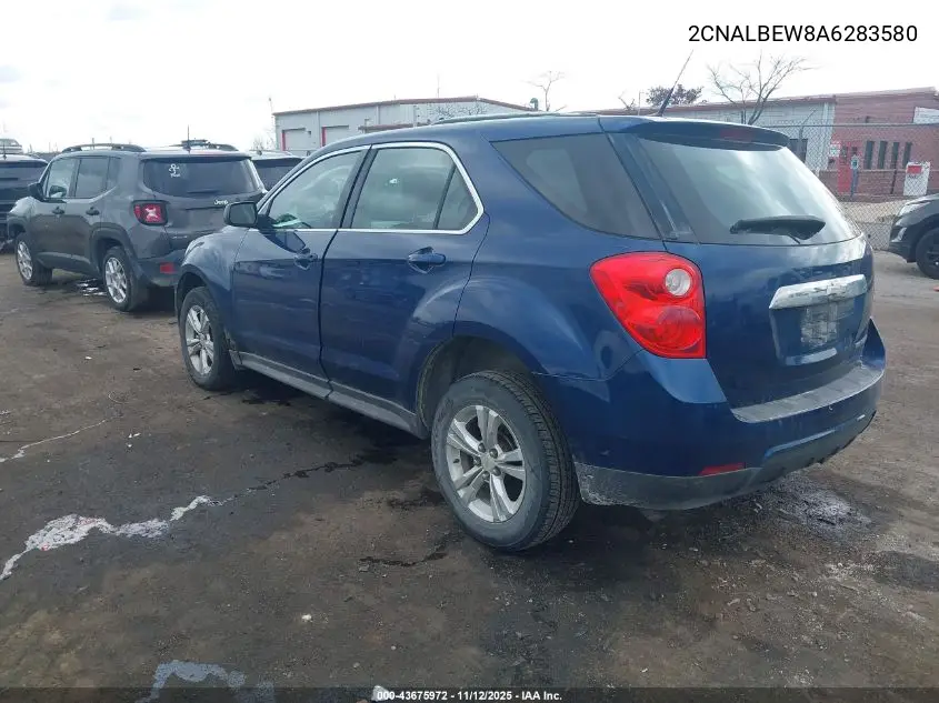 2CNALBEW8A6283580 2010 Chevrolet Equinox Ls