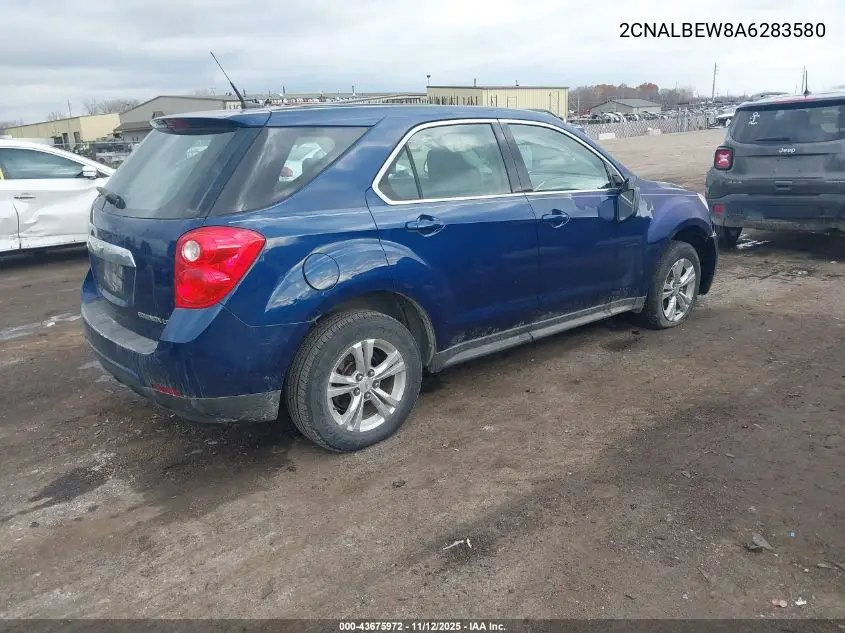 2CNALBEW8A6283580 2010 Chevrolet Equinox Ls