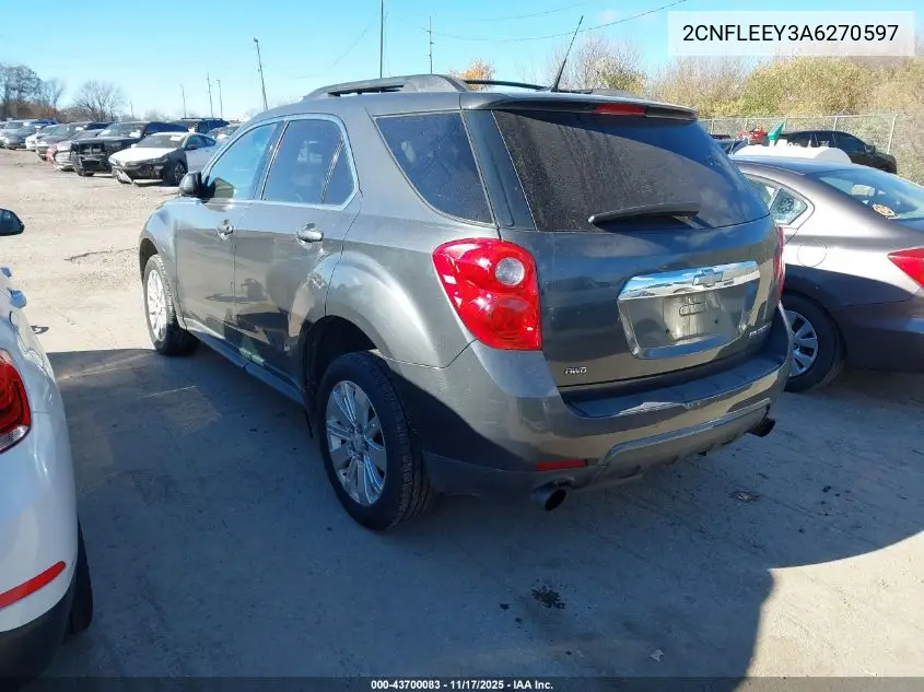 2CNFLEEY3A6270597 2010 Chevrolet Equinox Lt