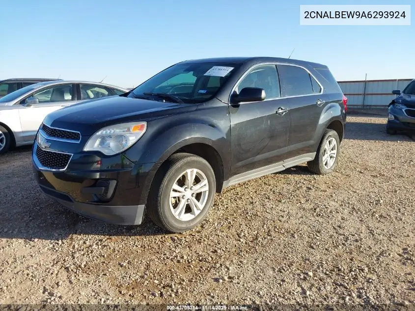 2CNALBEW9A6293924 2010 Chevrolet Equinox Ls