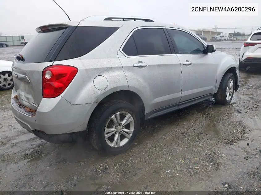 2CNFLNEW4A6200296 2010 Chevrolet Equinox Lt