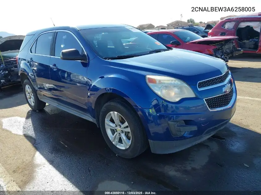 2CNALBEW3A6258005 2010 Chevrolet Equinox Ls