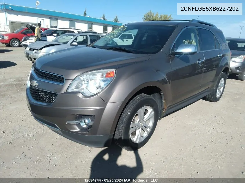 2CNFLGE5XB6227202 2011 Chevrolet Equinox