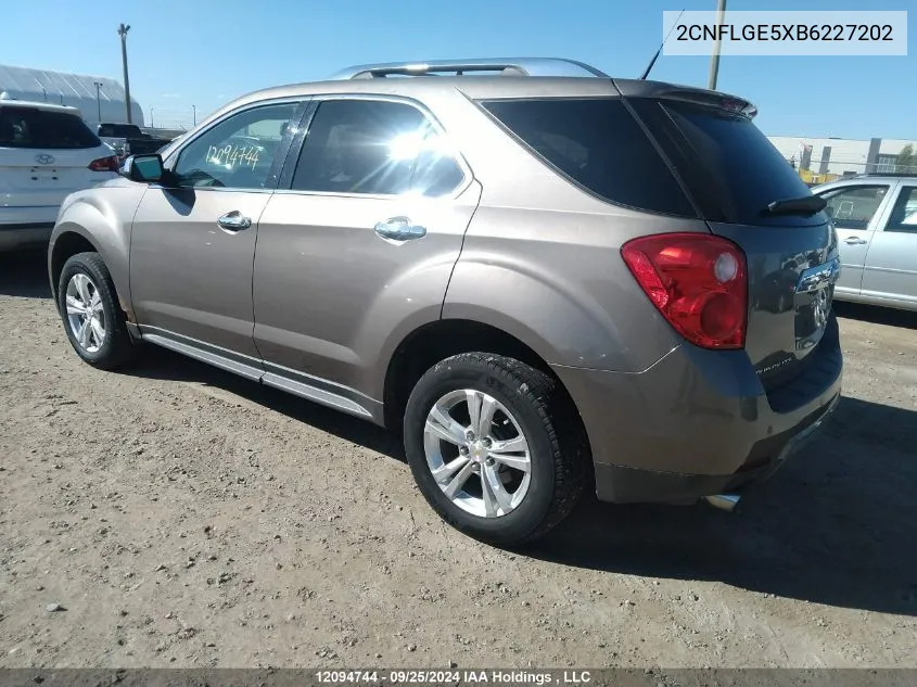 2CNFLGE5XB6227202 2011 Chevrolet Equinox