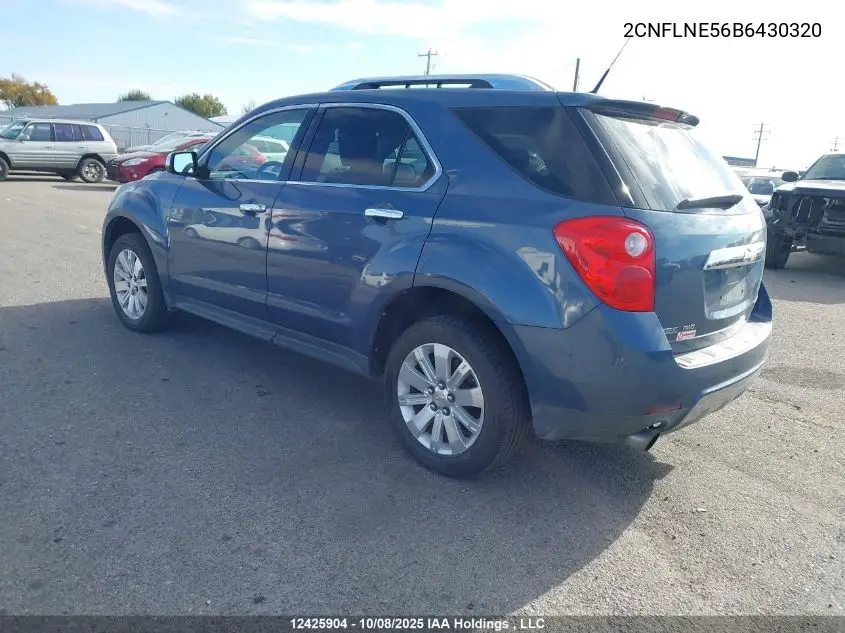 2CNFLNE56B6430320 2011 Chevrolet Equinox 2Lt