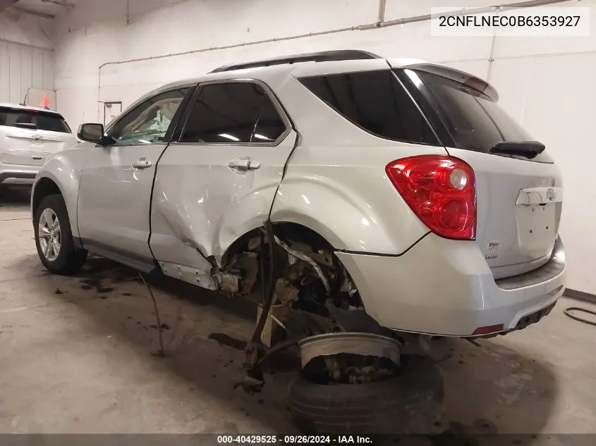 2011 Chevrolet Equinox 2Lt VIN: 2CNFLNEC0B6353927 Lot: 40429525