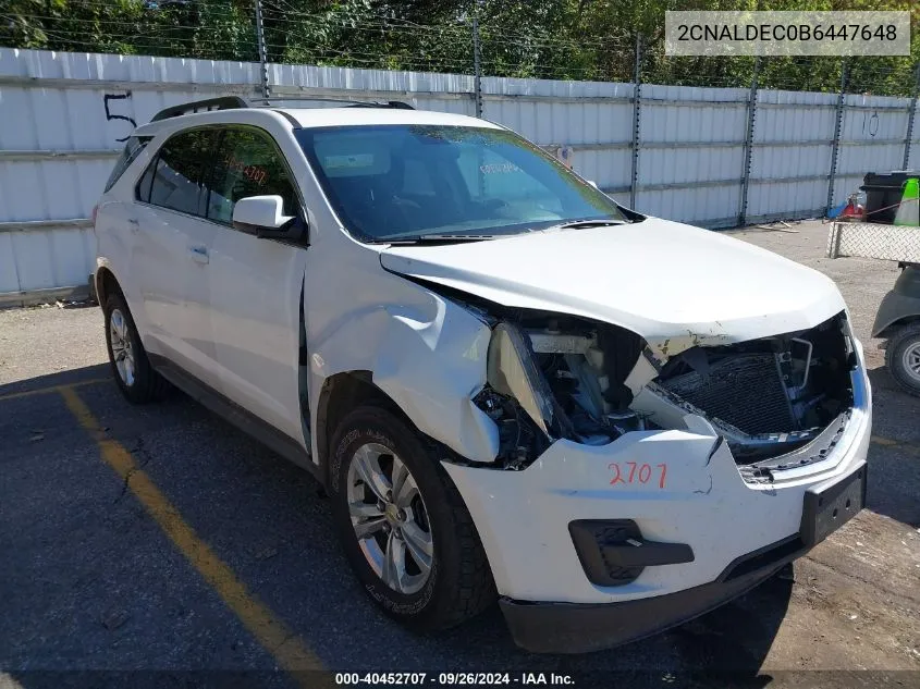 2011 Chevrolet Equinox 1Lt VIN: 2CNALDEC0B6447648 Lot: 40452707