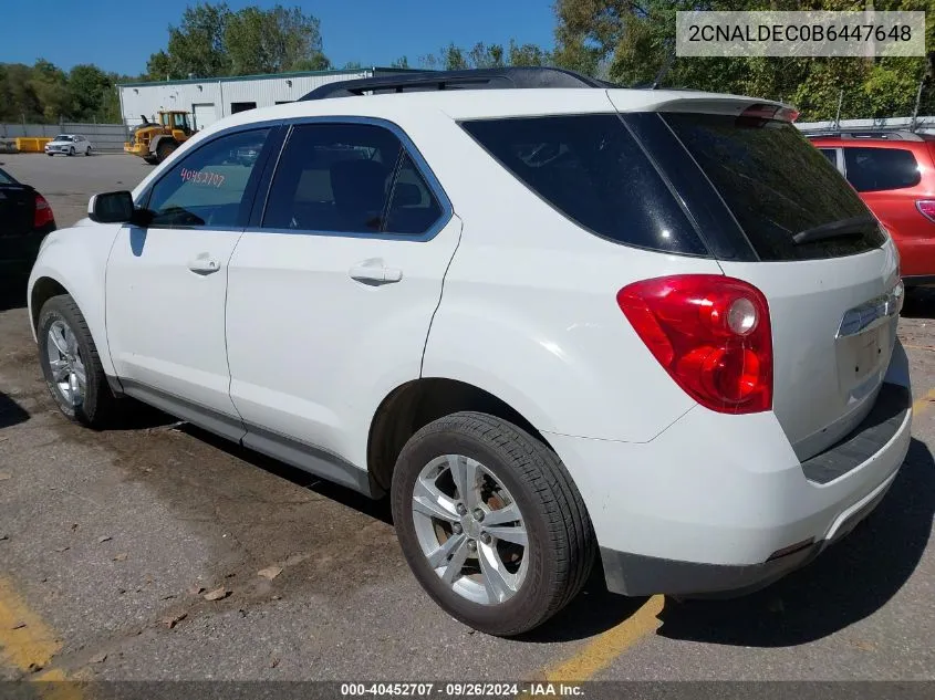 2011 Chevrolet Equinox 1Lt VIN: 2CNALDEC0B6447648 Lot: 40452707