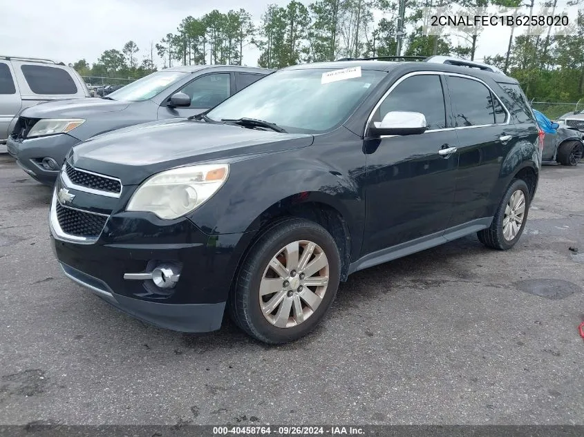 2011 Chevrolet Equinox Ltz VIN: 2CNALFEC1B6258020 Lot: 40458764