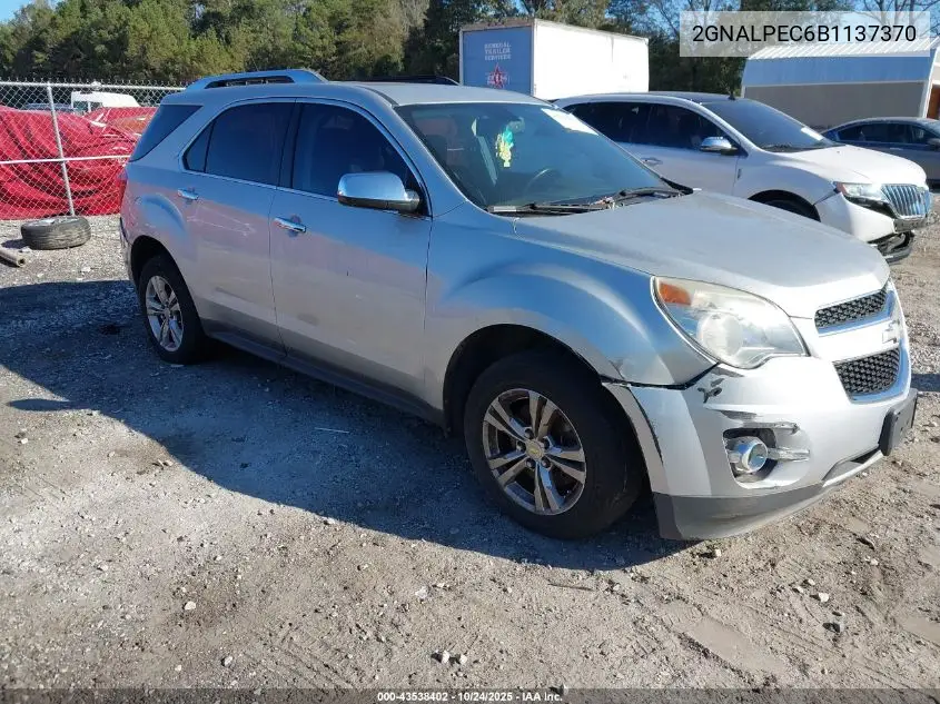 2GNALPEC6B1137370 2011 Chevrolet Equinox 2Lt