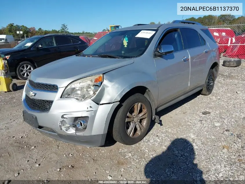2GNALPEC6B1137370 2011 Chevrolet Equinox 2Lt