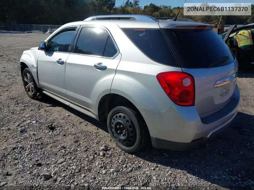 2GNALPEC6B1137370 2011 Chevrolet Equinox 2Lt
